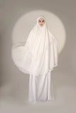 Telekung ARJANA Yasharah in White