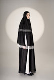PRE-ORDER: Mini Telekung ARJANA Zaheen in Black with Swarovski Crystal