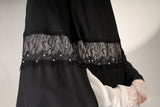 PRE-ORDER: Mini Telekung ARJANA Zaheen in Black with Swarovski Crystal