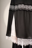 PRE-ORDER: Mini Telekung ARJANA Zaheen in Black with Swarovski Crystal