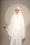 Mini Telekung ARJANA Zaheen in White