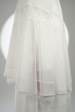 PRE-ORDER: Mini Telekung ARJANA Zaheen in White with Swarovski Crystal