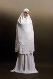 PRE-ORDER: Telekung ARJANA Adaline in White with Swarovski Crystals