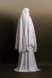 PRE-ORDER: Telekung ARJANA Adaline in White with Swarovski Crystals