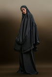 PRE-ORDER: Telekung ARJANA Adaline in Black with Swarovski Crystals