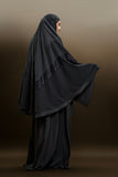 PRE-ORDER: Telekung ARJANA Adaline in Black with Swarovski Crystals