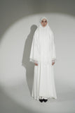 Mini Telekung ARJANA Batrisyia in White