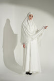 Mini Telekung ARJANA Batrisyia in White