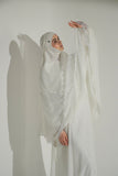 Mini Telekung ARJANA Batrisyia in White