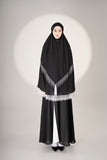 Mini Telekung ARJANA Batrisyia in Black