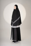 Mini Telekung ARJANA Batrisyia in Black