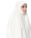 (AS-IS) Telekung ARJANA Rose in White