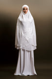 Telekung ARJANA Eleanore in White