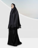 Telekung ARJANA Damier in Black