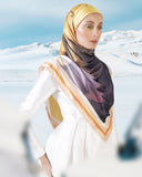 ARJANA X ADAM : Vermillion (Square Scarf)
